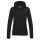 Just Hoods női kapucnis pulóver, college hoodie - jet black