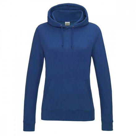 Just Hoods női kapucnis pulóver, college hoodie - royal kék