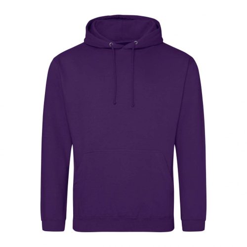 Just Hoods álló kapucnis pulóver, college hoodie, uniszex - lila, purple
