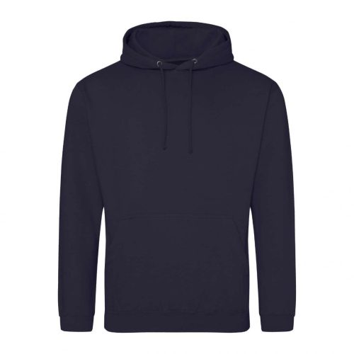 Just Hoods álló kapucnis pulóver, college hoodie, uniszex - navy smoke %