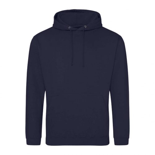 Just Hoods álló kapucnis pulóver, college hoodie, uniszex - oxford kék