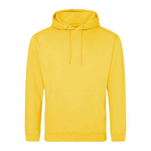 Just Hoods álló kapucnis pulóver, college hoodie, uniszex - sárga, sun