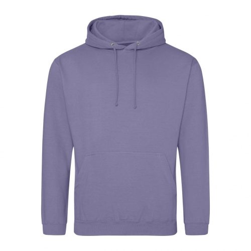 Just Hoods álló kapucnis pulóver, college hoodie, uniszex - ibolyakék, true violet