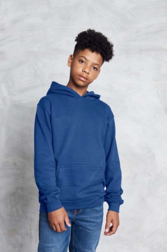 Just Hoods kapucnis gyerek pulóver, uniszex - royal kék