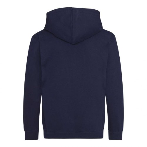 Just Hoods kapucnis cipzáros gyerek pulóver, uniszex - oxford kék