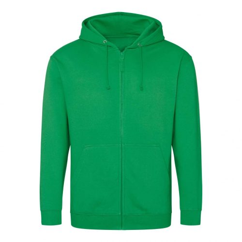 Just Hoods férfi kapucnis cipzáros pulóver, zoodie - zöld