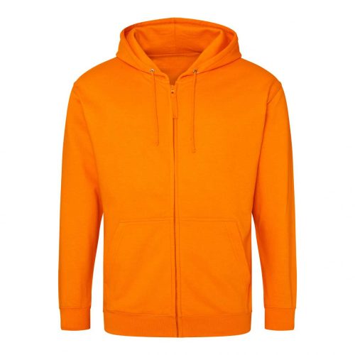 Just Hoods férfi kapucnis cipzáros pulóver, zoodie - orange