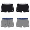 Champion Essential férfi pamut boxer csomag - Grey-Black - 2 db