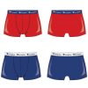 Champion Essential férfi pamut boxer csomag - Red-Blue - 2 db