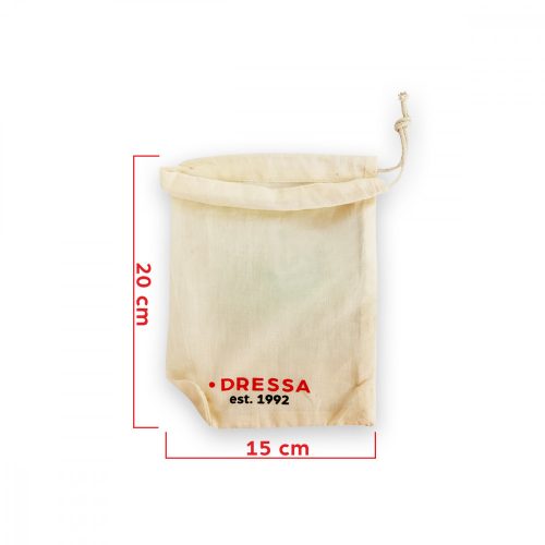 Dressa Shopping összehúzható biopamut textil szütyő - kicsi