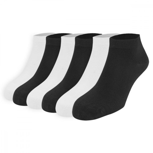 Dressa Modal rövid szárú női zokni csomag - fekete-fehér - 6 pár