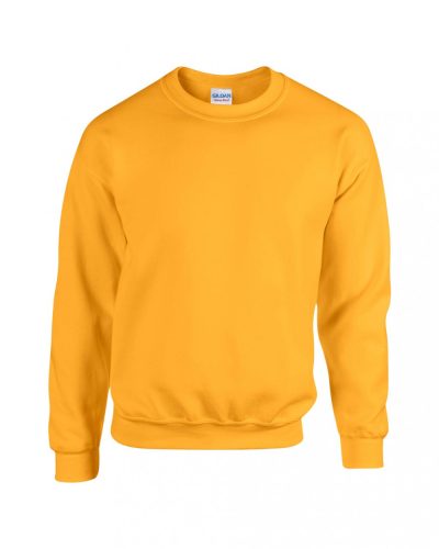 Gildan környakas pamut pulóver,  uniszex - aranysárga