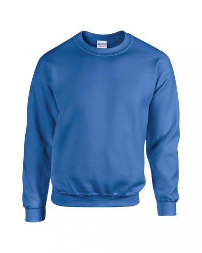 Gildan környakas pamut pulóver,  uniszex - royal kék