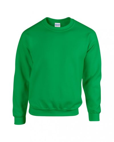 Gildan környakas pamut pulóver,  uniszex - zöld