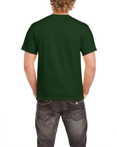 Gildan klasszikus környakas pamut póló, uniszex - erdőzöld