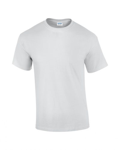 Gildan klasszikus környakas pamut póló, uniszex - fehér