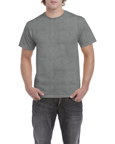 Gildan klasszikus környakas pamut póló, uniszex - grafitszürke