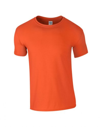 Gildan karcsúsított környakas pamut póló, uniszex - orange