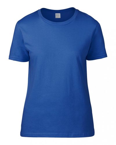  Gildan női prémium pamut póló - royal kék