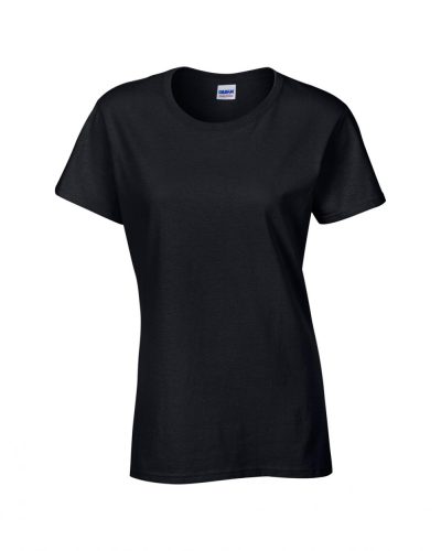 Gildan női pamut póló - fekete