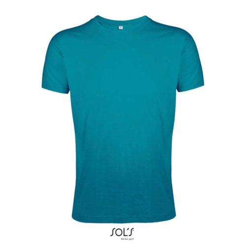 Sol's Regent fit férfi környakú testhezálló póló - kék