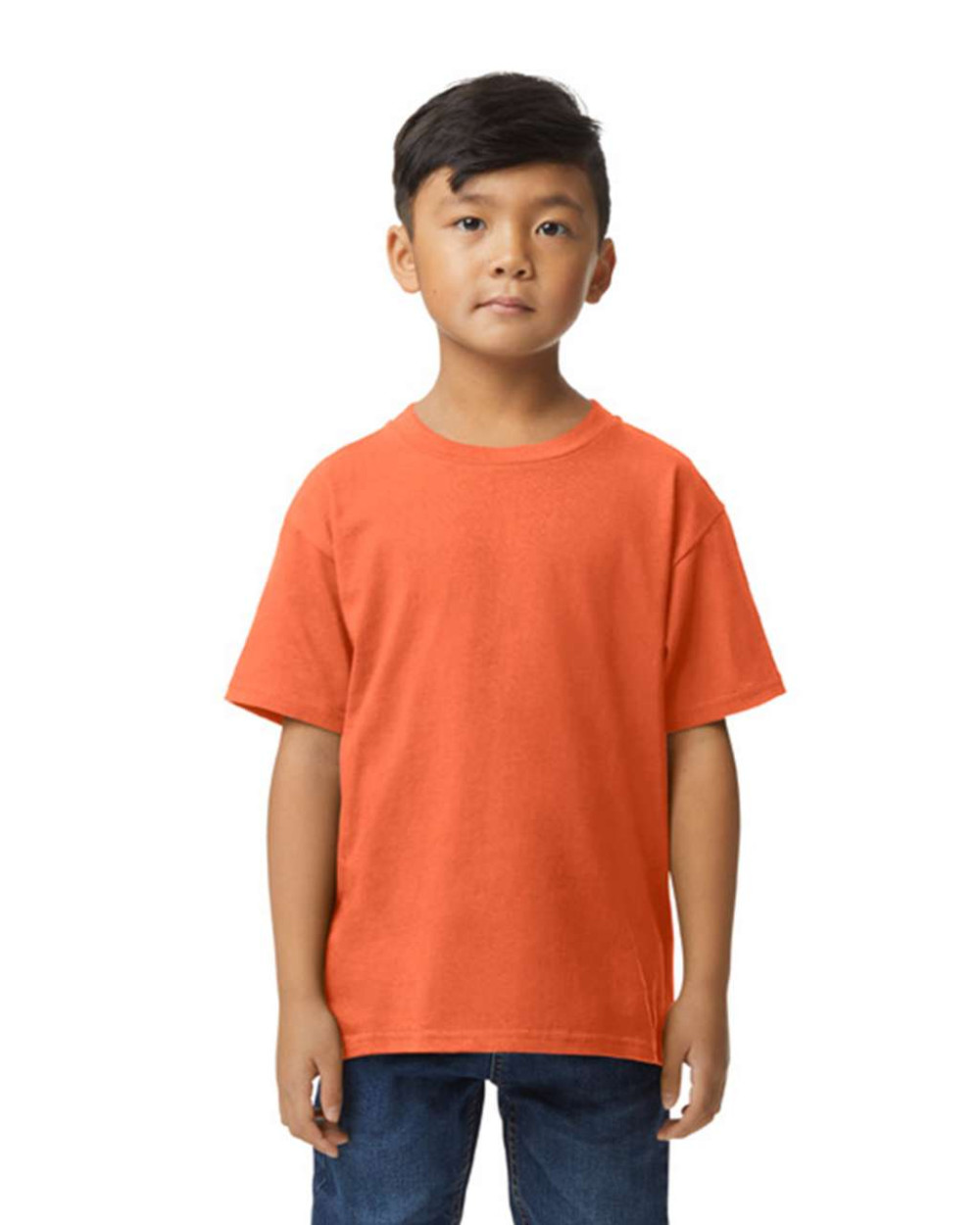 Gildan Softstyle rövidujjú környakas gyerek póló - narancs