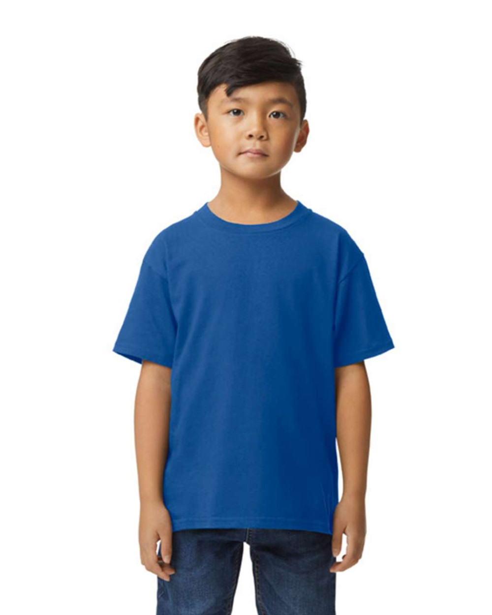 Gildan Softstyle rövidujjú környakas gyerek póló - királykék