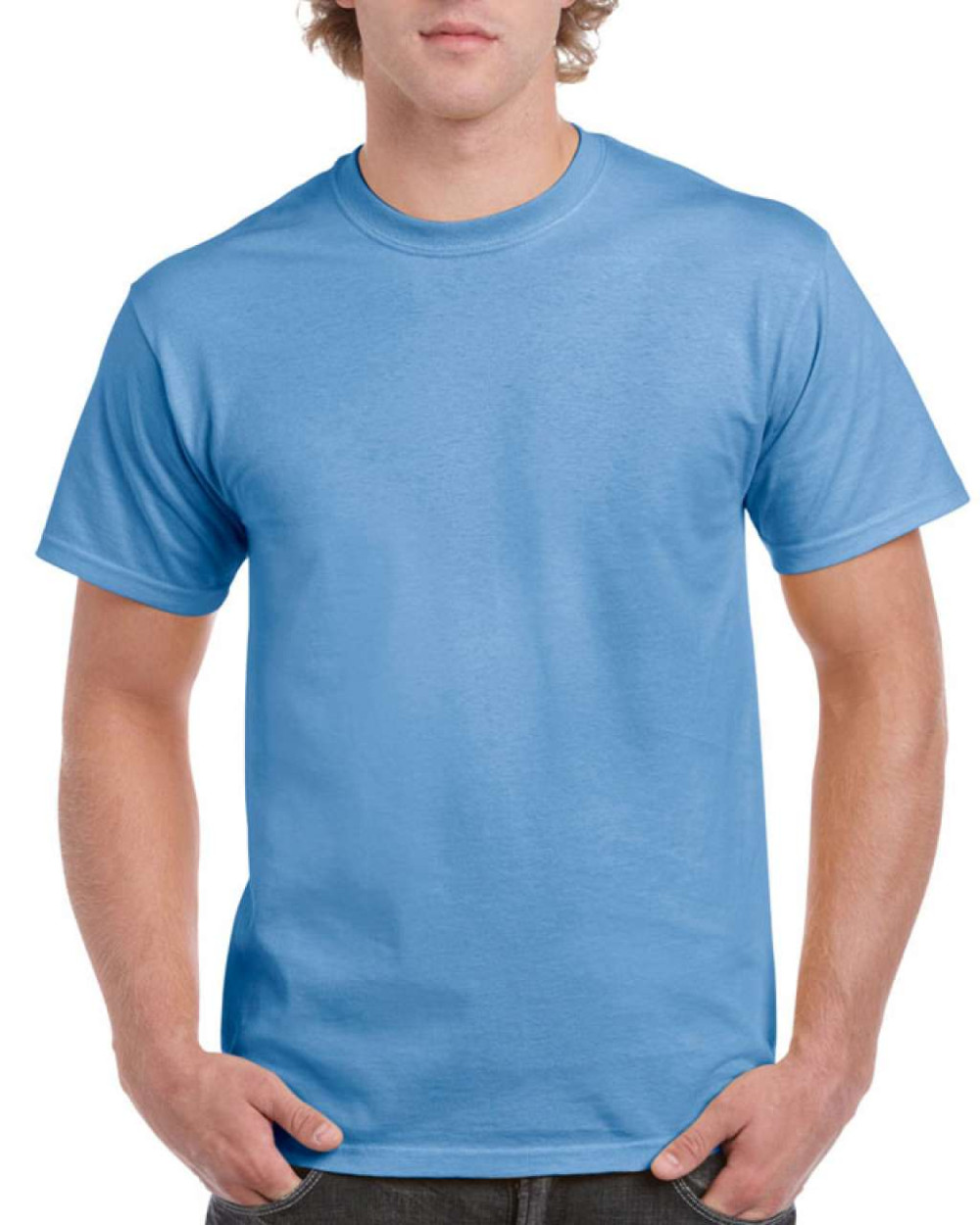 Gildan Hammer rövidujjú környakas uniszex póló - ibolyakék