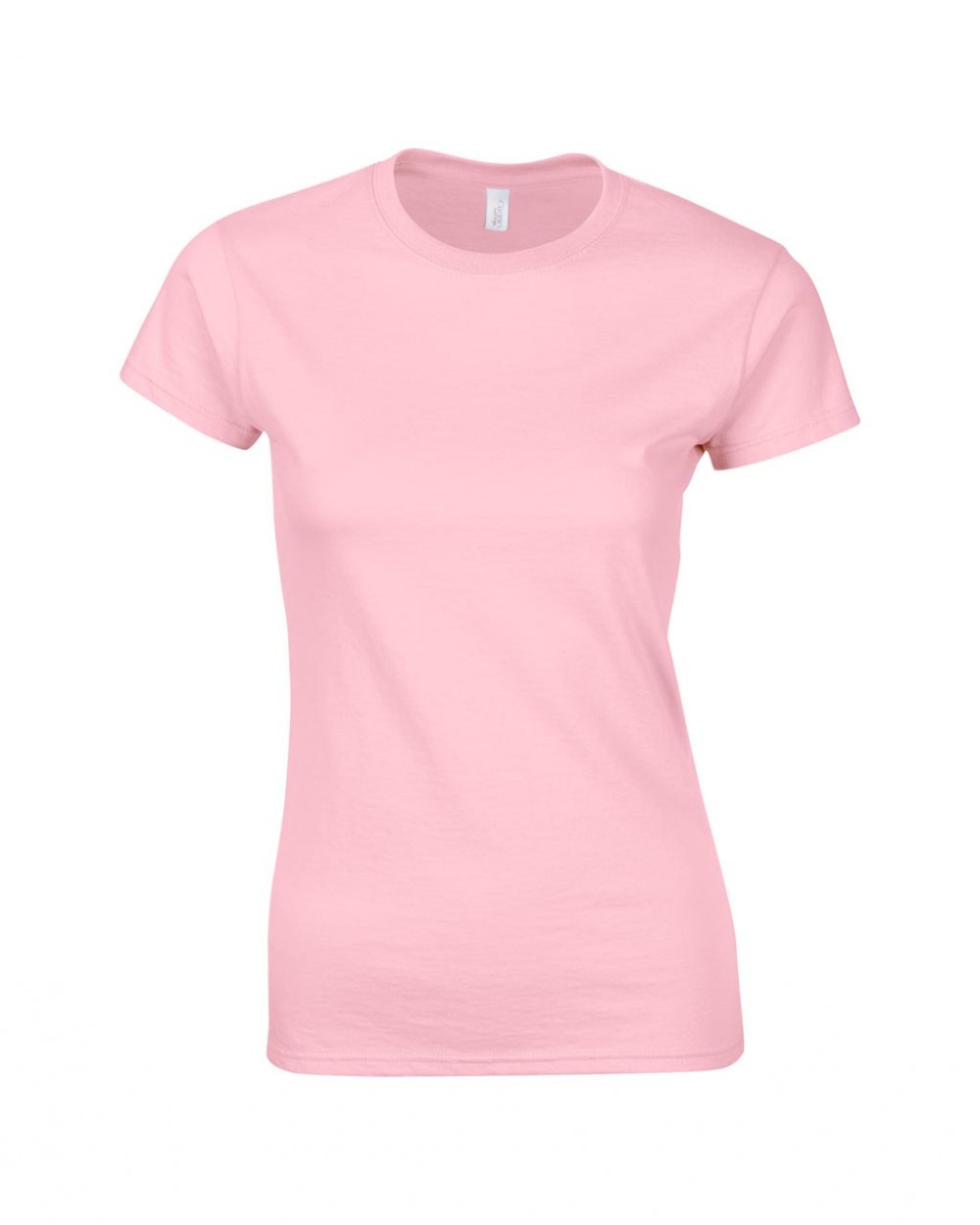 Gildan női testhez álló pamut póló - pink