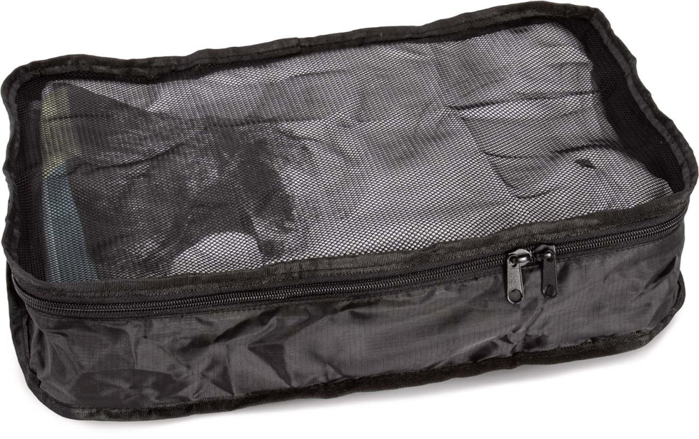 Kimood belső táskarendező hálós, cipzáros, közepes méret - fekete